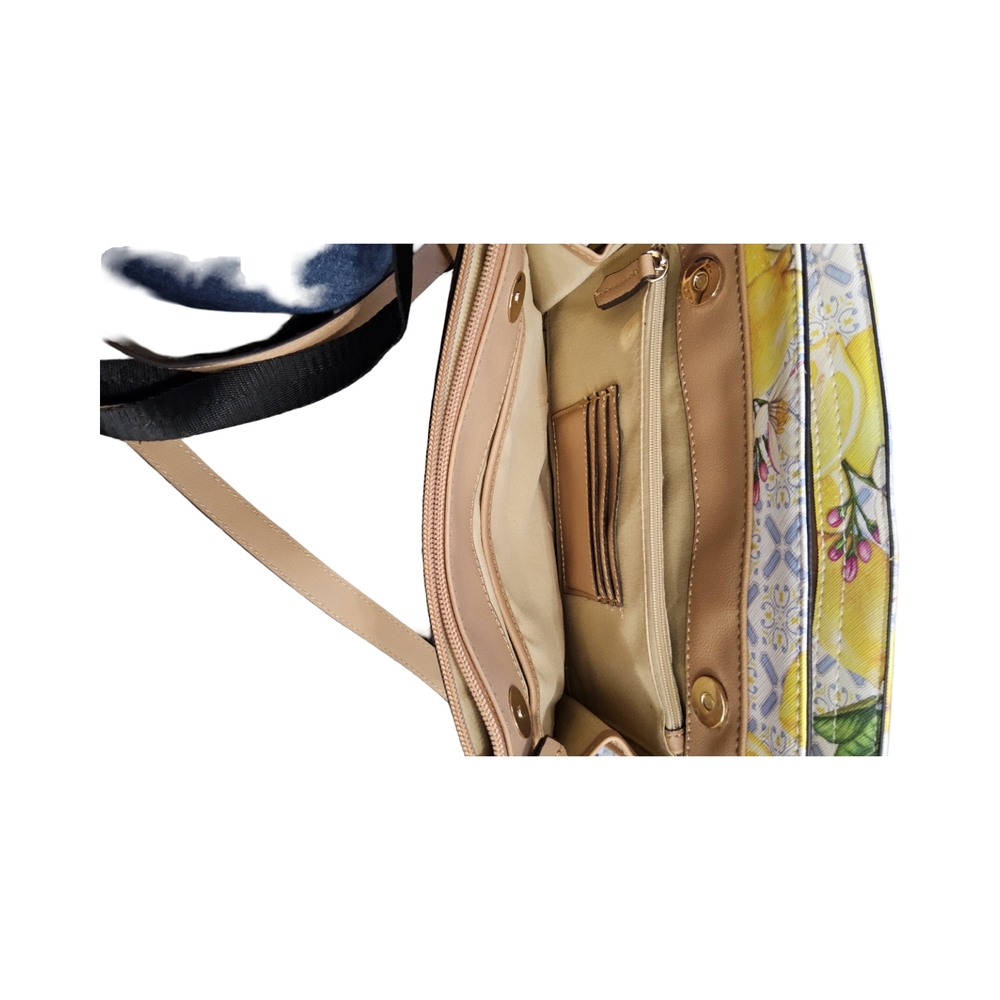 NWOT Giani Bernini Lemon Print Crossbody Bag - Picture 2 of 16